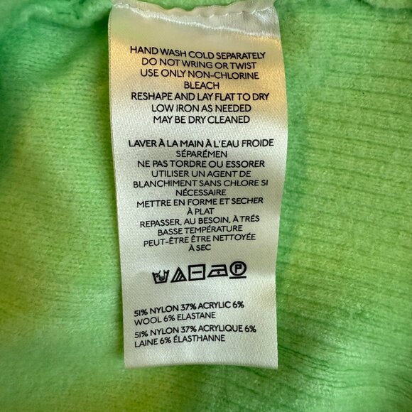 Free People Luna Pullover Sweater Women's Small Kiwi Candy Knit Oversized NWT - Picture 16 of 16